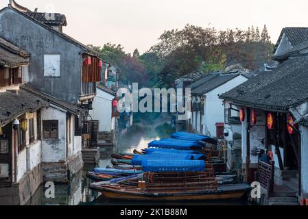 Alte Stadt Zhouzhuang, Suzhou, China Stockfoto