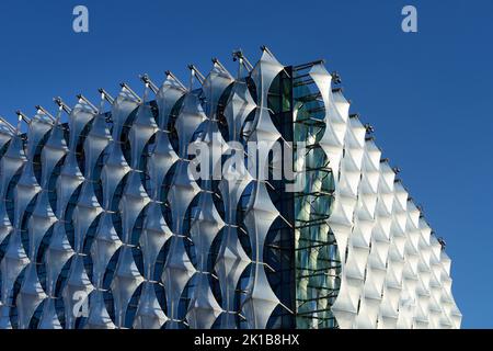 Botschaft der Vereinigten Staaten von Amerika (USA), Nine Elms Lane, Wandsworth, London, Vereinigtes Königreich Stockfoto