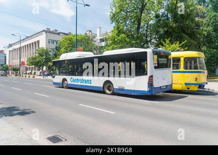 Sarajevo, Bosnien und Herzegowina - 3. Juni 2022: Bus von Centrotrans. Stockfoto