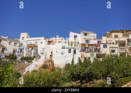 Frigiliana Spanien, weißes spanisches Bergdorf in Andalusien, Provinz Malaga, Spanien Stockfoto