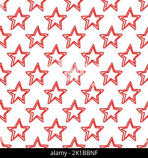 Geometrie, Blumen- und Herzmuster. Nahtloses Muster. Isolierter Hintergrund Vektor-Illustration Stock Vektor