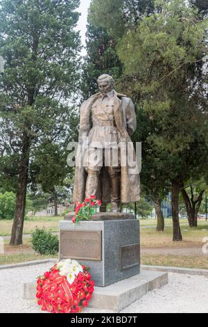 Skulptur von Josip Broz Tito. Tito war ein jugoslawischer kommunistischer Revolutionär und Staatsmann. Stockfoto