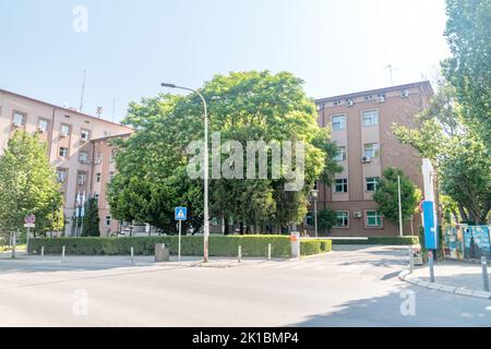 Pristina, Kosovo - 5. Juni 2022: Gemeinde Prishtina. Stockfoto