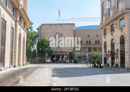 Skopje, Nordmakedonien - 5. Juni 2022: Museum der Stadt Skopje. Stockfoto