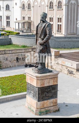 Skopje, Nordmakedonien - 5. Juni 2022: Denkmal von Gjorgjija M. Pulevski. Stockfoto