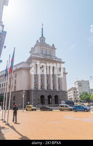 Sofia, Bulgarien - 6. Juni 2022: Nationalversammlung (Ehemaliges Haus Der Kommunistischen Partei). Stockfoto