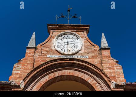 Recanati ist eine italienische Stadt mit 20 975 Einwohnern in der Provinz Macerata in den Marken. Stockfoto