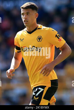 Wolverhampton, Großbritannien. 17. September 2022. 17.. September 2022; Molineux Stadium, Wolverhampton, West Midlands, England; Premier League Football, Wolverhampton Wanderers versus Manchester City: Kredit: Action Plus Sports Images/Alamy Live News Stockfoto