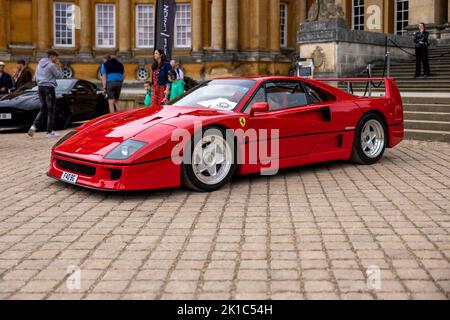 Ferrari F40 ‘F40 BG’ wird auf der Concours D’Elegance Motorshow am 4.. September 2022 im Blenheim Palace gezeigt Stockfoto