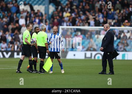 Während des Sky Bet League 1-Spiels Sheffield Wednesday gegen Ipswich Town in Hillsborough, Sheffield, Großbritannien, 17.. September 2022 (Foto von Simon Bissett/News Images) Stockfoto