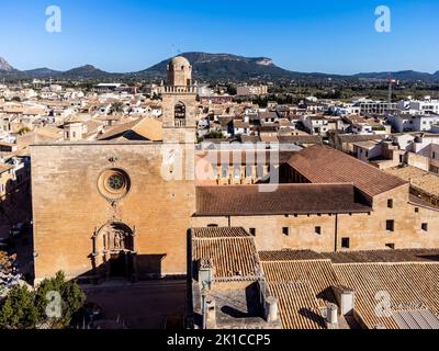 kirche und Kloster von St. Bonaventure, 17. Jahrhundert, Llucmajor, Mallorca, Balearen, Spanien. Stockfoto