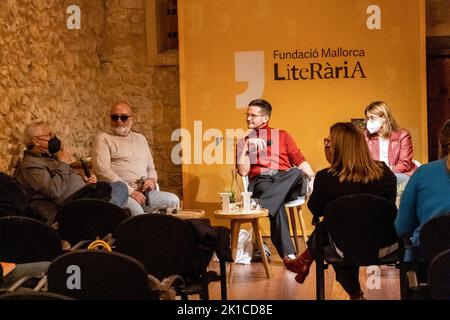 narrativa dels 70 , Casa Museu Llorenç Villalonga , Binissalem, Mallorca, Balearen, Spanien. Stockfoto