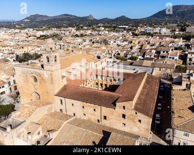 kirche und Kloster von St. Bonaventure, 17. Jahrhundert, Llucmajor, Mallorca, Balearen, Spanien. Stockfoto