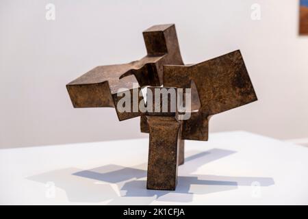 Alrededor del vacío I, 1964, Eduardo Chillida,Museo de Bellas Artes, Bilbao, Spanien. Stockfoto