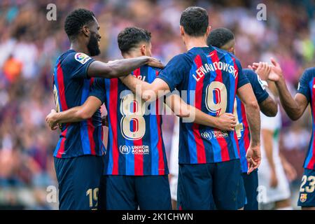Barcelona, Spanien, 17, September 2022. Spanische La Liga: FC Barcelona / Elche CF. Quelle: JG/Alamy Live News Stockfoto