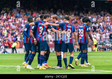 Barcelona, Spanien, 17, September 2022. Spanische La Liga: FC Barcelona / Elche CF. Quelle: JG/Alamy Live News Stockfoto