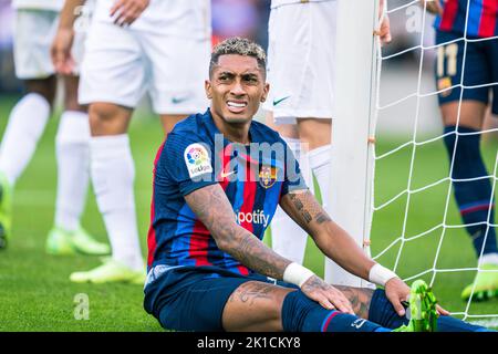 Barcelona, Spanien, 17, September 2022. Spanische La Liga: FC Barcelona / Elche CF. (22) Raphinha Credit: JG/Alamy Live News Stockfoto