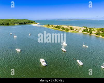 Luftaufnahmen vom Northwest Harbor County Park Stockfoto