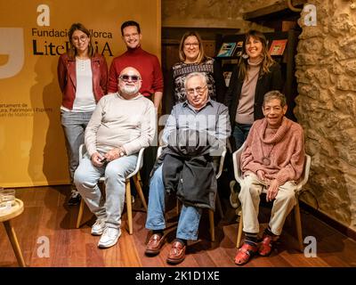 narrativa dels 70 , Casa Museu Llorenç Villalonga , Binissalem, Mallorca, Balearen, Spanien. Stockfoto