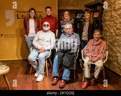 narrativa dels 70 , Casa Museu Llorenç Villalonga , Binissalem, Mallorca, Balearen, Spanien. Stockfoto