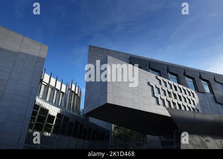 Edinburgh Schottland, Großbritannien 16. September 2022. Allgemeine Ansichten des schottischen Parlaments. Kredit sst/alamy live News Stockfoto