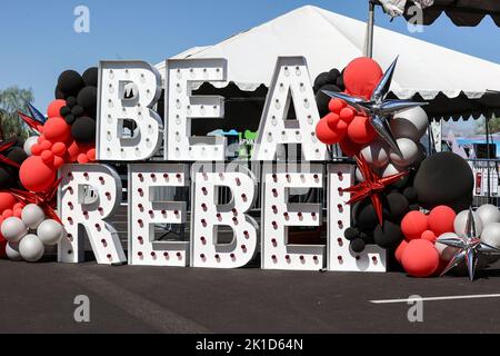 Las Vegas, NV, USA. 17. September 2022. Allgemeine Fotos, die vor dem Start des NCAA-Fußballspiels mit dem North Texas Mean Green und den UNLV-Rebellen im Allegiant Stadium in Las Vegas, NV, aufgenommen wurden. Christopher Trim/CSM/Alamy Live News Stockfoto