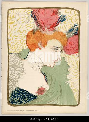 Portrait Büste von Mademoiselle Marcelle Lender. Henri de Toulouse-Lautrec. 1895. Stockfoto