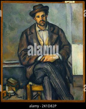 Sitzender Bauer. Paul Cézanne. Ca. 1892–96 Stockfoto