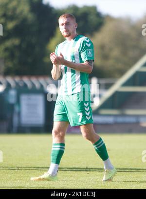 Yeovil Town V Chesterfield Samstag, 17. September 2022 - Huish Park - Yeovil - Vereinigtes Königreich Kredite an Martin Edwards Stockfoto