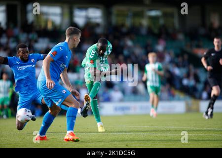 Yeovil Town V Chesterfield Samstag, 17. September 2022 - Huish Park - Yeovil - Vereinigtes Königreich Kredite an Martin Edwards Stockfoto