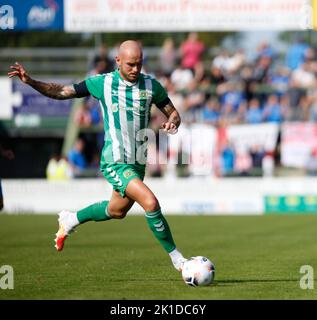 Yeovil Town V Chesterfield Samstag, 17. September 2022 - Huish Park - Yeovil - Vereinigtes Königreich Kredite an Martin Edwards Stockfoto