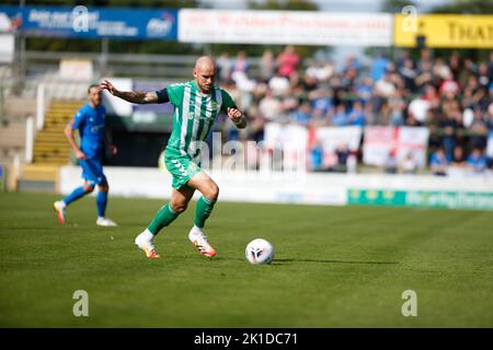 Yeovil Town V Chesterfield Samstag, 17. September 2022 - Huish Park - Yeovil - Vereinigtes Königreich Kredite an Martin Edwards Stockfoto