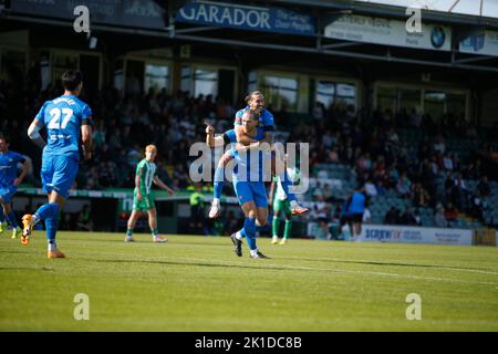 Yeovil Town V Chesterfield Samstag, 17. September 2022 - Huish Park - Yeovil - Vereinigtes Königreich Kredite an Martin Edwards Stockfoto