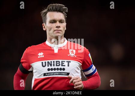 Middlesbrough, Großbritannien. 17. September 2022. Jonathan Howson #16 von Middlesbrough während des Sky Bet Championship-Spiels Middlesbrough gegen Rotherham United im Riverside Stadium, Middlesbrough, Großbritannien, 17.. September 2022 (Foto von James Heaton/Nachrichtenbilder) Kredit: Nachrichtenbilder LTD/Alamy Live News Stockfoto