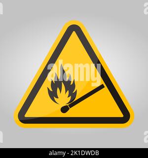 „Kein Feuer“, „Keine Übereinstimmungen“ oder „offenes Flammenzeichen“ Stock Vektor