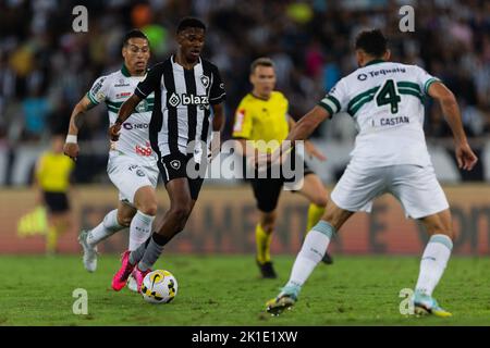 JEFFINHO von Botafogo während des Spiels zwischen Botafogo und Coritiba im Rahmen der Brasileirao Serie A 2022 im Nilton Santos Stadium am 17. September 2022 in Rio de Janeiro, Brasilien. Stockfoto