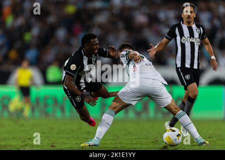 JEFFINHO von Botafogo während des Spiels zwischen Botafogo und Coritiba im Rahmen der Brasileirao Serie A 2022 im Nilton Santos Stadium am 17. September 2022 in Rio de Janeiro, Brasilien. Stockfoto