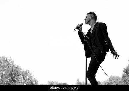 ASAF AVIDAN SZIGET Festival, Budapest, UNGARN , 11/08/2015 Florent 'MrCrash' B. Stockfoto