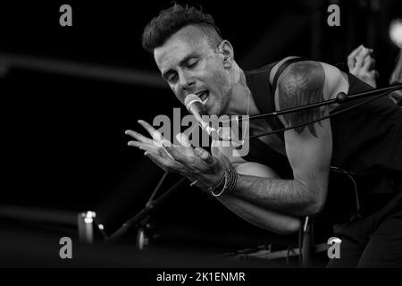 ASAF AVIDAN SZIGET Festival, Budapest, UNGARN , 11/08/2015 Florent 'MrCrash' B. Stockfoto