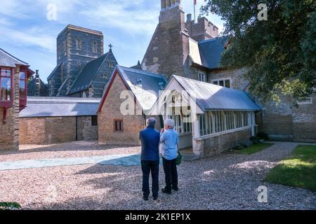 The Grange , Augustus Pugins neugotisches Wohnhaus in Ramsgate Kent. Stockfoto