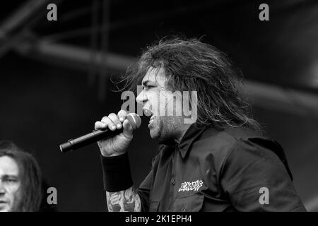 EXODUS HELLFEST Festival, Clisson, FRANKREICH , 21/06/2015 Florent 'MrCrash' B. Stockfoto