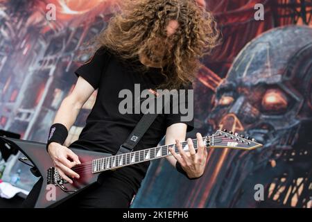 EXODUS HELLFEST Festival, Clisson, FRANKREICH , 21/06/2015 Florent 'MrCrash' B. Stockfoto