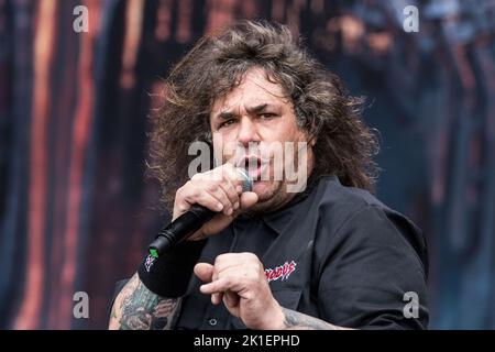 EXODUS HELLFEST Festival, Clisson, FRANKREICH , 21/06/2015 Florent 'MrCrash' B. Stockfoto