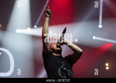 INFECTED MUSHROOM SZIGET Festival, Budapest, HUNGARY , 11/08/2015 Florent 'MrCrash' B. Stockfoto