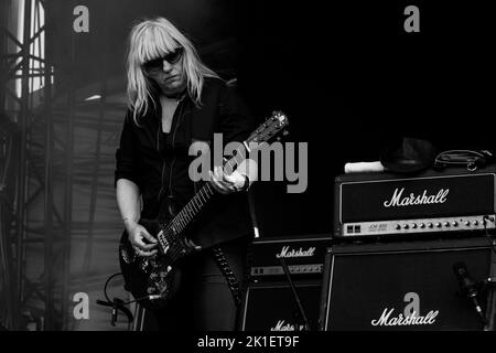 L7 HELLFEST Festival, Clisson, FRANKREICH , 20/06/2015 Florent 'MrCrash' B. Stockfoto