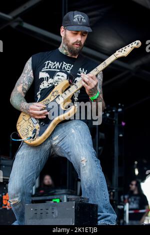 NUCLEAR ASSAULT HELLFEST Festival, Clisson, FRANKREICH , 21/06/2015 Florent 'MrCrash' B. Stockfoto