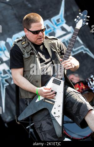 NUCLEAR ASSAULT HELLFEST Festival, Clisson, FRANKREICH , 21/06/2015 Florent 'MrCrash' B. Stockfoto