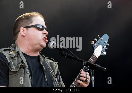 NUCLEAR ASSAULT HELLFEST Festival, Clisson, FRANKREICH , 21/06/2015 Florent 'MrCrash' B. Stockfoto