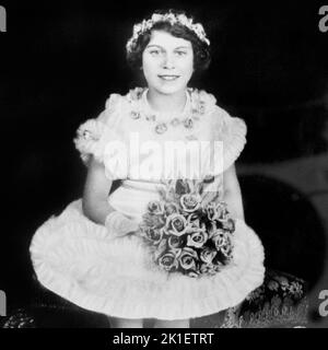 Aktenfoto vom 06/11/1935 von Prinzessin Elizabeth (jetzt Königin Elizabeth II.), die am 21.. April 90 Jahre alt wird. Ausgabedatum: Sonntag, 18. September 2022.. Bildnachweis sollte lauten: PA Wire Stockfoto