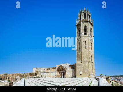 Alte Kathedrale Seu Vella in Lleida, Katalonien, Spanien Stockfoto